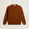 Maglione da uomo con collo a giro e logo sul retro Maglione da uomo con collo a giro e logo sul retro