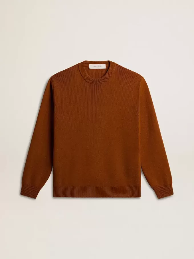 Maglione da uomo con collo a giro e logo sul retro Maglione da uomo con collo a giro e logo sul retro
