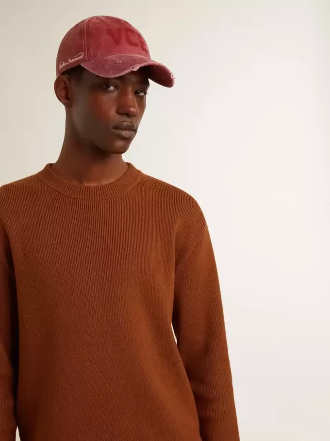 Maglione da uomo con collo a giro e logo sul retro Maglione da uomo con collo a giro e logo sul retro