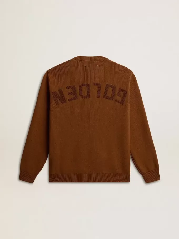 Maglione da uomo con collo a giro e logo sul retro Maglione da uomo con collo a giro e logo sul retro