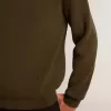 Maglione da uomo girocollo in cotone verde militare Maglione da uomo girocollo in cotone verde militare