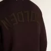 Maglione da uomo marrone con collo a giro e scritta “Golden” sul retro Maglione da uomo marrone con collo a giro e scritta “Golden” sul retro
