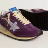 Marathon da donna con tomaia in nylon viola e stella bianca Marathon da donna con tomaia in nylon viola e stella bianca