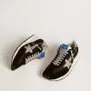 Marathon da uomo con tomaia in nylon ripstop nero e stella argentata Marathon da uomo con tomaia in nylon ripstop nero e stella argentata