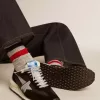 Marathon da uomo con tomaia in nylon ripstop nero e stella argentata Marathon da uomo con tomaia in nylon ripstop nero e stella argentata