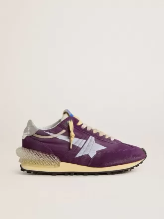 Marathon da uomo con tomaia in nylon viola e stella bianca