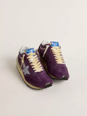 Marathon da uomo con tomaia in nylon viola e stella bianca