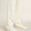 Matchstar in pelle con tallone rosa pesca