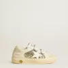 May School Junior glitterate con stella in pelle e linguetta in camoscio sul tallone
