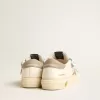 May Teen in nappa con stella in pelle arancione e inserti in pelle scamosciata blu