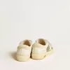 May Teen in pelle bianca e glitter dorati con stella in pelle bianca May Teen in pelle bianca e glitter dorati con stella in pelle bianca