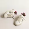 May Young in pelle nappa con stella glitterata platino e linguetta sul tallone magenta