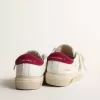 May Young in pelle nappa con stella glitterata platino e linguetta sul tallone magenta