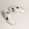 Mid Star con stella blu glitterata e tallone in camoscio rosa Mid Star con stella blu glitterata e tallone in camoscio rosa