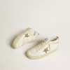 Mid Star con stella glitterata e inserti in pelle metallizzata argento Mid Star con stella glitterata e inserti in pelle metallizzata argento
