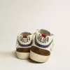 Mid Star con stella in pelle verde e striscia in pelle blu Mid Star con stella in pelle verde e striscia in pelle blu