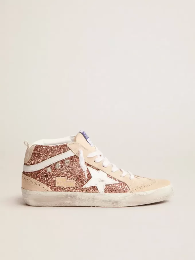 Mid Star da donna con glitter rosa Mid Star da donna con glitter rosa