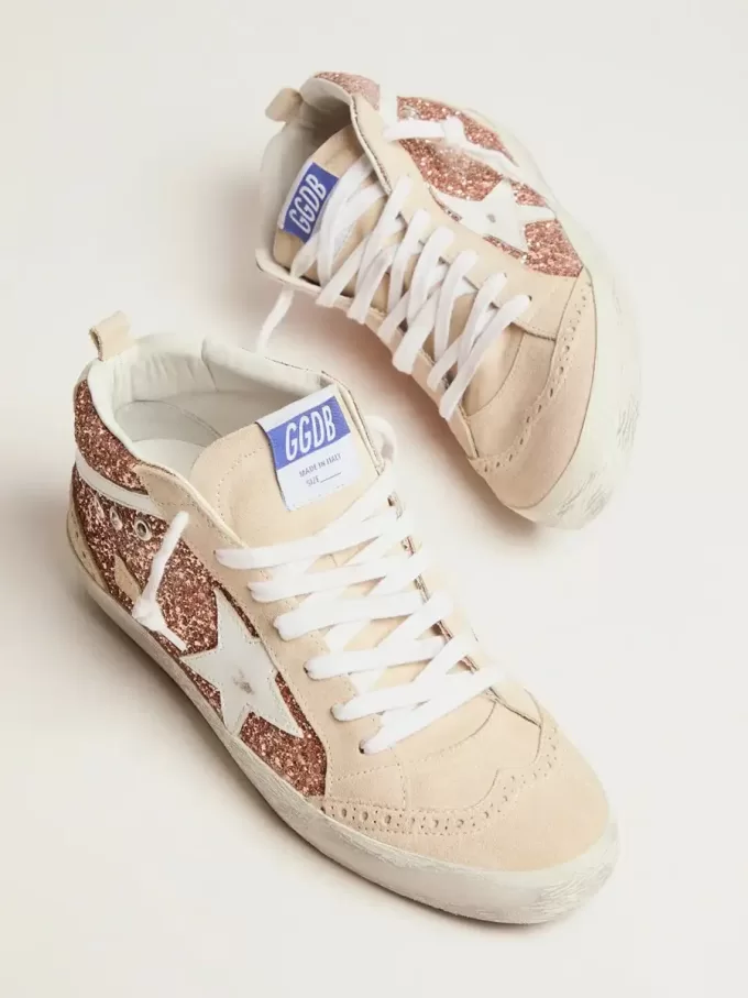 Mid Star da donna con glitter rosa Mid Star da donna con glitter rosa