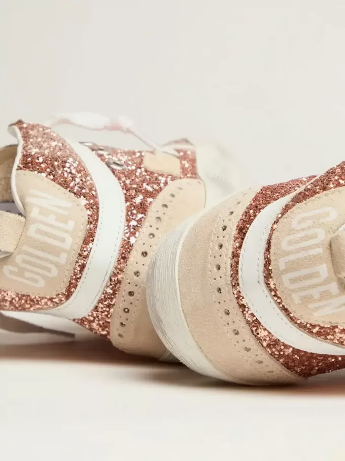 Mid Star da donna con glitter rosa Mid Star da donna con glitter rosa