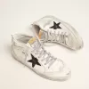 Mid Star da donna con linguetta laminata sul tallone e lacci glitterati