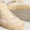 Mid Star da donna con stella in pelle scamosciata grigio chiaro e dettagli dorati