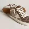 Mid Star da donna in glitter con stella in pelle scamosciata perlata e inserti in pelle scamosciata marrone Mid Star da donna in glitter con stella in pelle scamosciata perlata e inserti in pelle scamosciata marrone