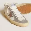 Mid Star da donna in nappa e pelle scamosciata con stella in pelle metallizzata marrone chiaro Mid Star da donna in nappa e pelle scamosciata con stella in pelle metallizzata marrone chiaro