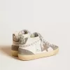 Mid Star da donna in nappa e pelle scamosciata con stella in pelle metallizzata marrone chiaro Mid Star da donna in nappa e pelle scamosciata con stella in pelle metallizzata marrone chiaro