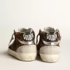 Mid Star da donna in pelle di cavallino con stampa leopardata e stella nera