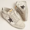 Mid Star da uomo bianco con stella nera Mid Star da uomo bianco con stella nera