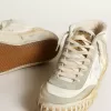 Mid Star da uomo con inserti in pelle scamosciata grigio ghiaccio e stella bianca
