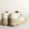 Mid Star da uomo con inserti in pelle scamosciata grigio ghiaccio e stella bianca