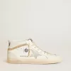 Mid Star LTD con stella e linguetta sul tallone in pelle scamosciata con cristalli Swarovski