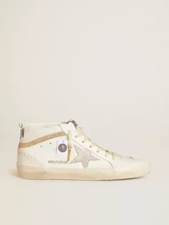 Mid Star LTD con stella e linguetta sul tallone in pelle scamosciata con cristalli Swarovski