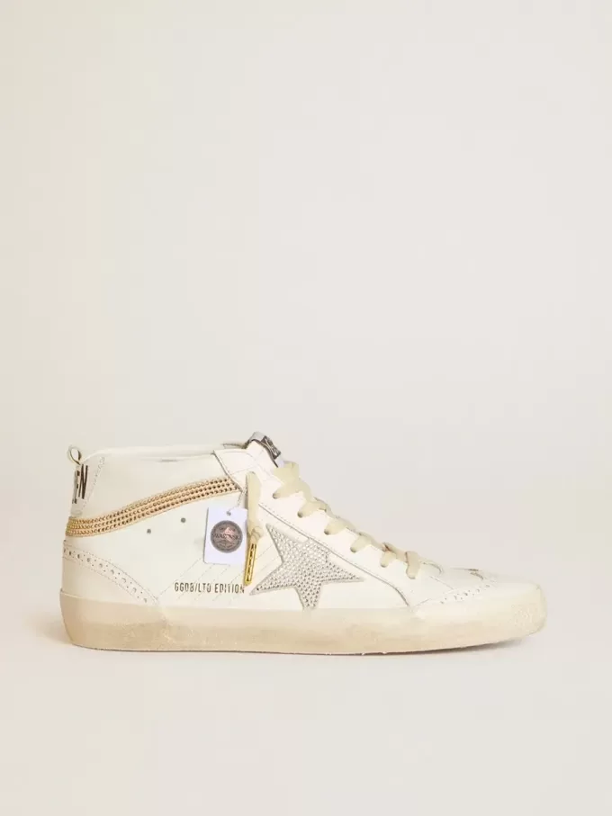 Mid Star LTD con stella e linguetta sul tallone in pelle scamosciata con cristalli Swarovski