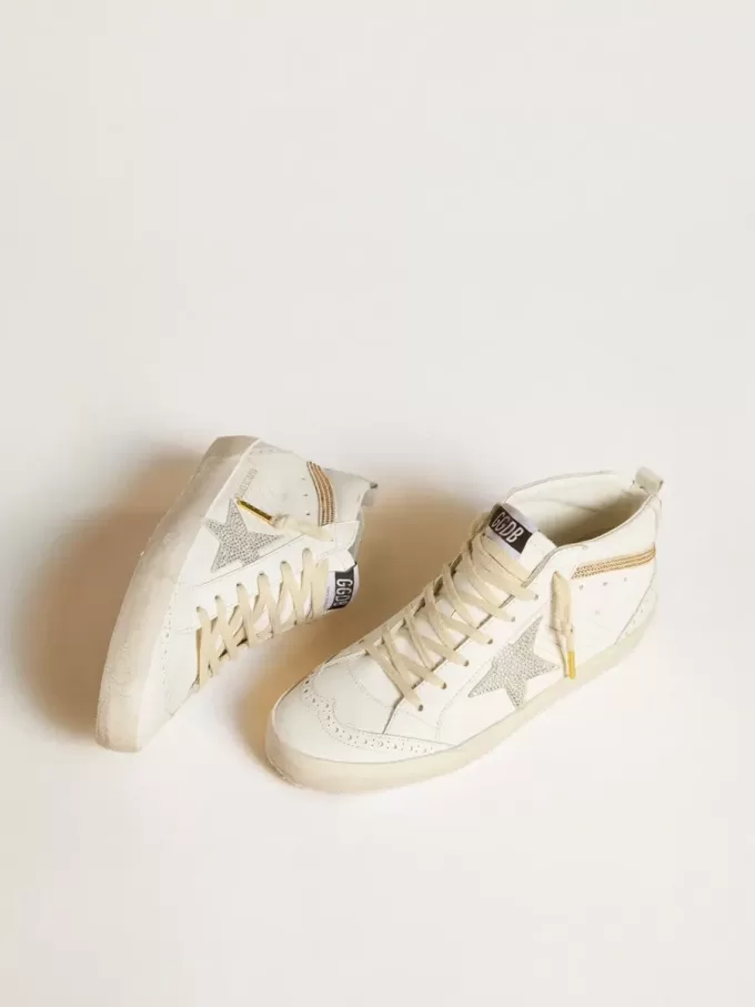 Mid Star LTD con stella e linguetta sul tallone in pelle scamosciata con cristalli Swarovski