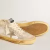 Mid Star LTD con stella in pelle scamosciata perlata e linguetta sul tallone in maglia beige