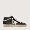Mid Star LTD in denim nero con inserti in pelle scamosciata e cristalli Swarovski Mid Star LTD in denim nero con inserti in pelle scamosciata e cristalli Swarovski