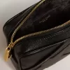 Mini Star Bag in pelle nera con stella tono su tono Mini Star Bag in pelle nera con stella tono su tono