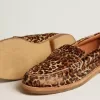 Mocassini Jerry da uomo in pelle di pony con stampa leopardata
