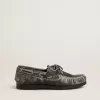 Mocassino Cruise Teen in pelle nera effetto invecchiato Mocassino Cruise Teen in pelle nera effetto invecchiato