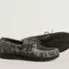 Mocassino Cruise Teen in pelle nera effetto invecchiato Mocassino Cruise Teen in pelle nera effetto invecchiato