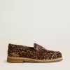 Mocassino Jerry da donna in pelle di pony con stampa leopardata Mocassino Jerry da donna in pelle di pony con stampa leopardata