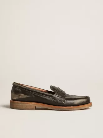 Mocassino Jerry da donna in pelle nera Mocassino Jerry da donna in pelle nera