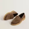 Mocassino Jerry da uomo in pelle scamosciata grigio tortora