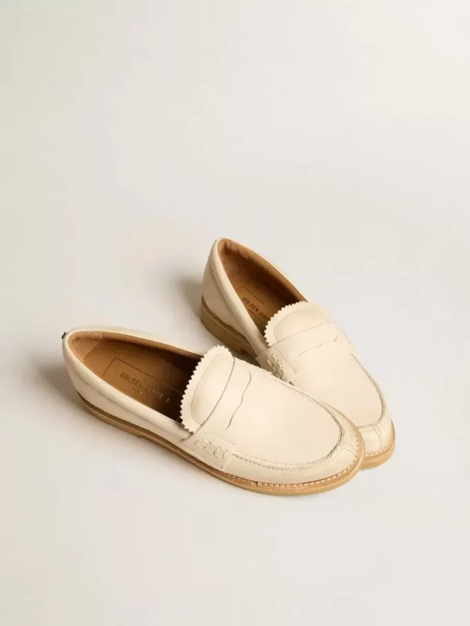 Mocassino Jerry in pelle color burro Mocassino Jerry in pelle color burro