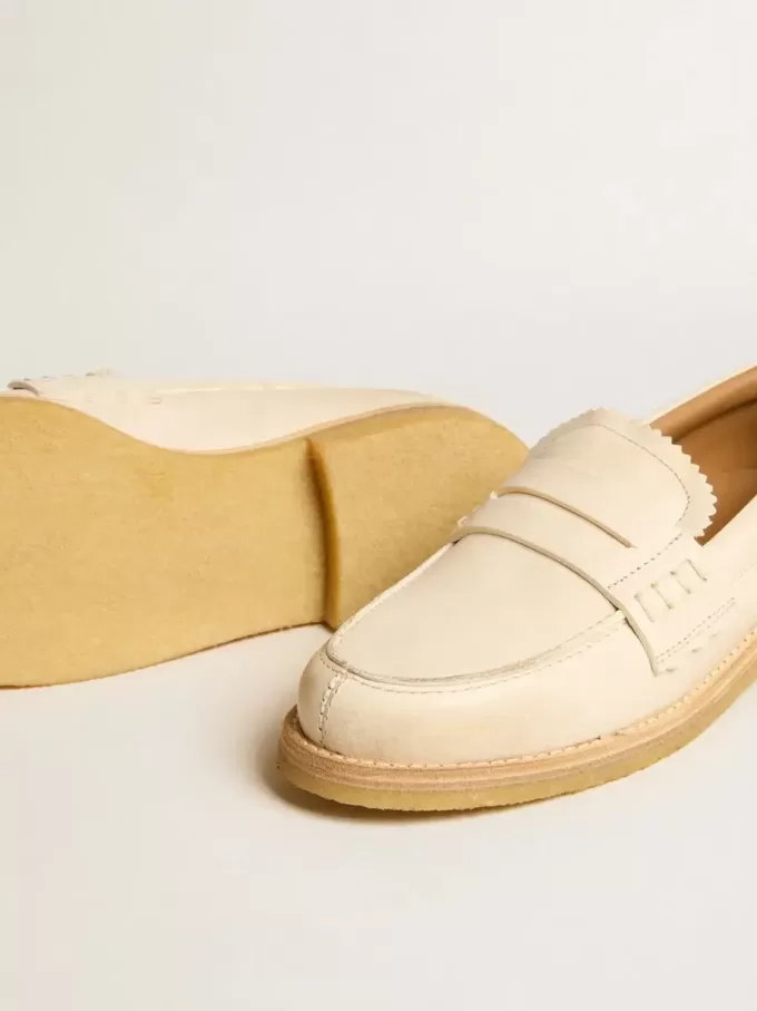 Mocassino Jerry in pelle color burro Mocassino Jerry in pelle color burro