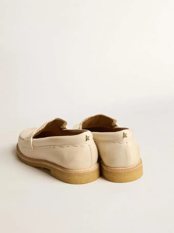 Mocassino Jerry in pelle color burro Mocassino Jerry in pelle color burro