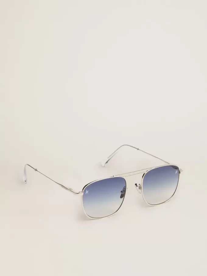 Modello aviator Sunframe Roger con montatura argento