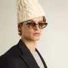 Occhiali da sole Jackie quadrati con motivo tartarugato